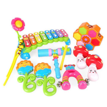 Os brinquedos novos de Orff do bebê do projeto 6PCS ajustaram brinquedos musicais prées-escolar para crianças